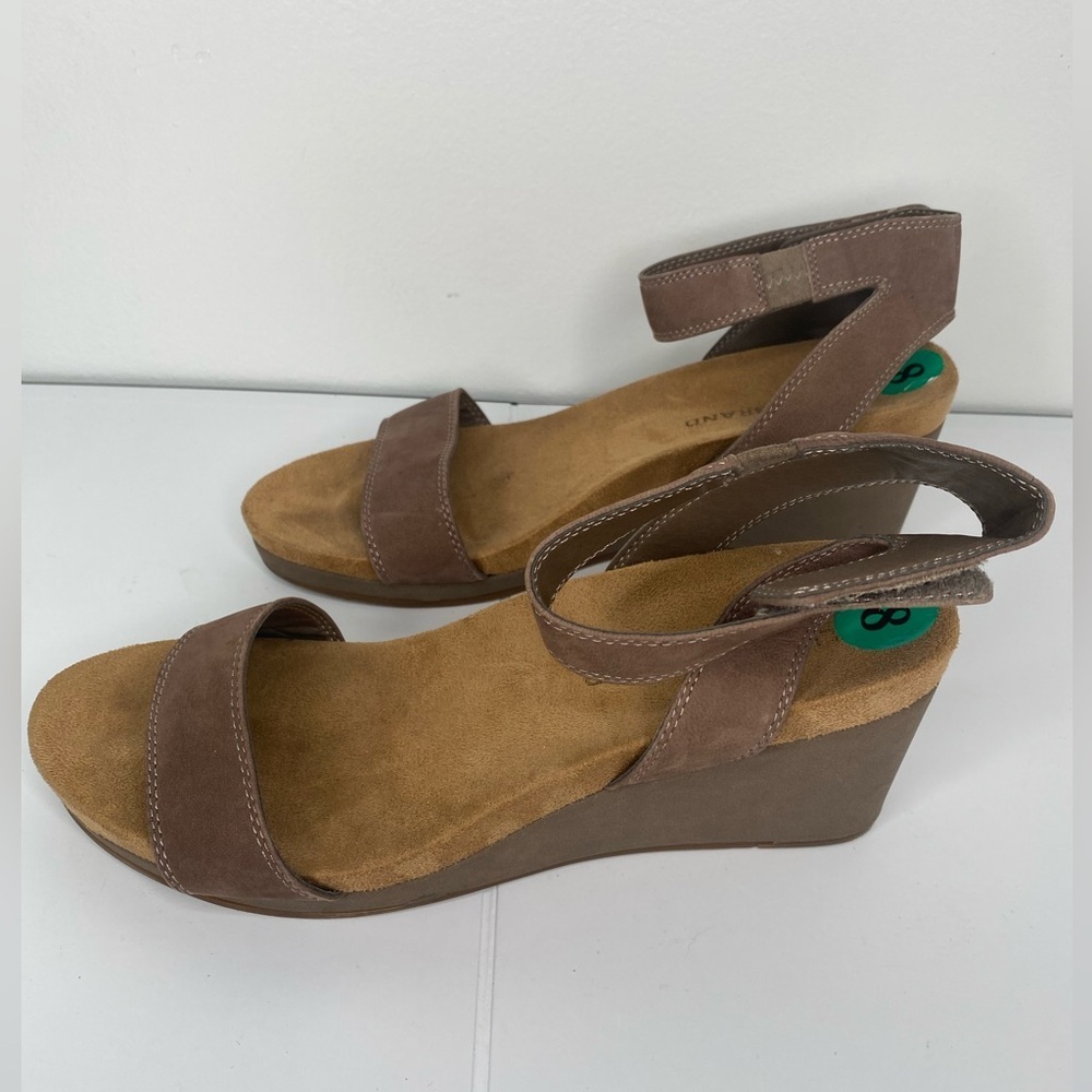 Lucky Brand NWOT or Box Women's Brown Wedge Sandals - Picture 6 of 6